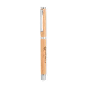 Bolígrafo de gel de bambú