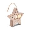 Estrella de MDF con luz
