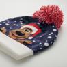 Gorro de punto navideño