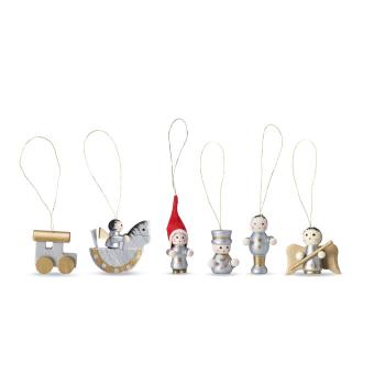 Set de 6 adornos navideños