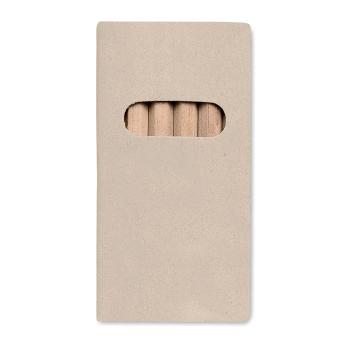 6 lápices de colores en caja