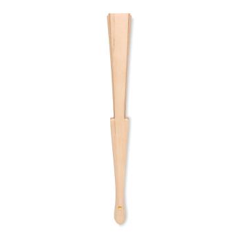 Abanico madera y tejido corcho - Imagen 4