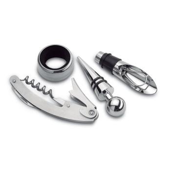 Set de vino en caja de metal - Imagen 4