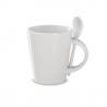 Taza con cuchara de cerámica. - Imagen 1