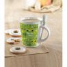 Taza con cuchara de cerámica. - Imagen 2