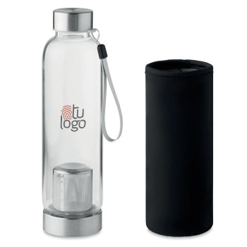 Botella de Cristal con Infusor de té y Funda 500ml