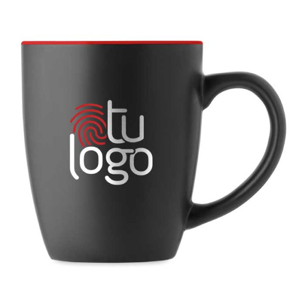 Taza cerámica bicolor 290 ml