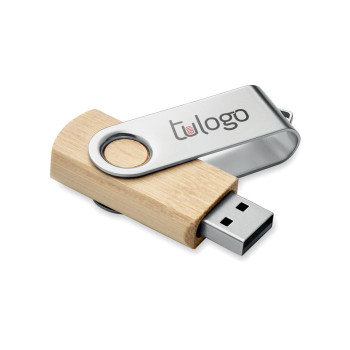 USB de bambú Techmate 16GB