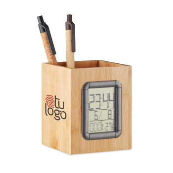 Portabolígrafos Digital Bambú Galilei