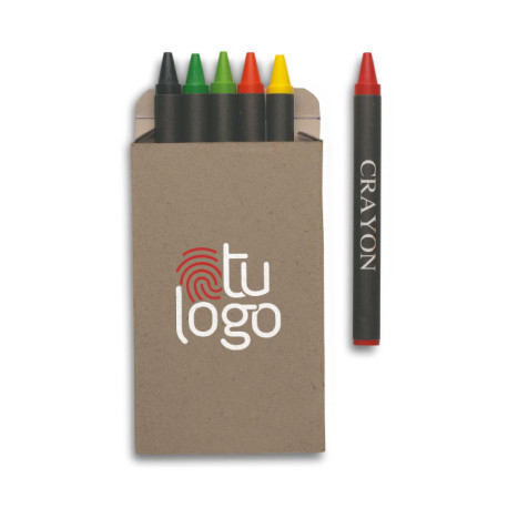 Estuche 6 lápices de cera
