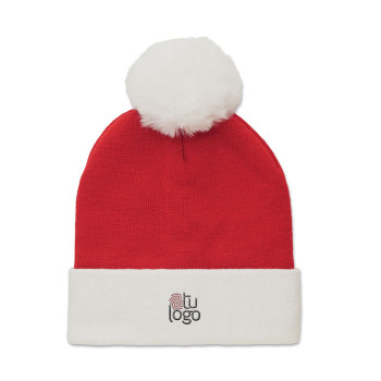 Gorro de punto navideño