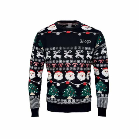 Jersey Navidad luz LED S/M