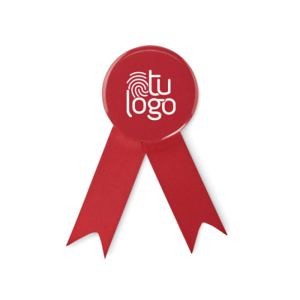 Broche insignia con cinta