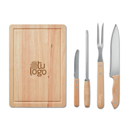 Set 4 accesorios barbacoa