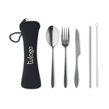 Set cubiertos acero inoxidable