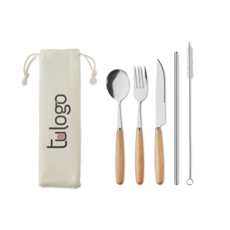 Set de cubiertos acero inox.