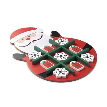 Tres en raya navideño madera