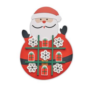 Tres en raya navideño madera