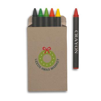 Estuche 6 lápices de cera
