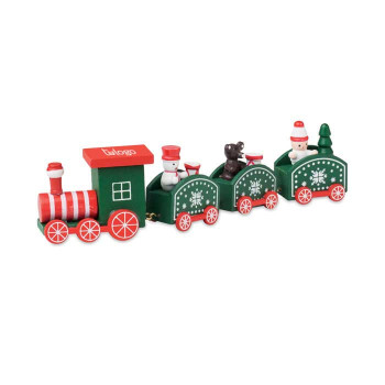 Tren de Navidad de madera