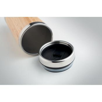 Termo bambú doble capa 400ml - Imagen 5