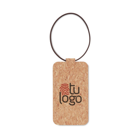 Cork luggage tag