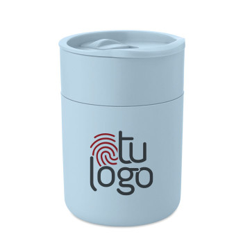 Vaso PP con tapa Lisboa 330 ml