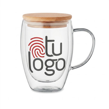 Taza Cristal Bambú Oslo