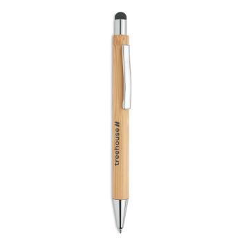 Bolígrafo pulsador de bambú - Imagen 3