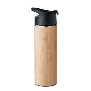 Termo doble pared bambú 450ml - Imagen 3