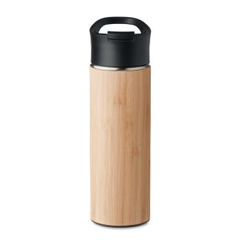 Termo doble pared bambú 450ml - Imagen 5