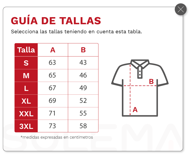 Guia de tallas