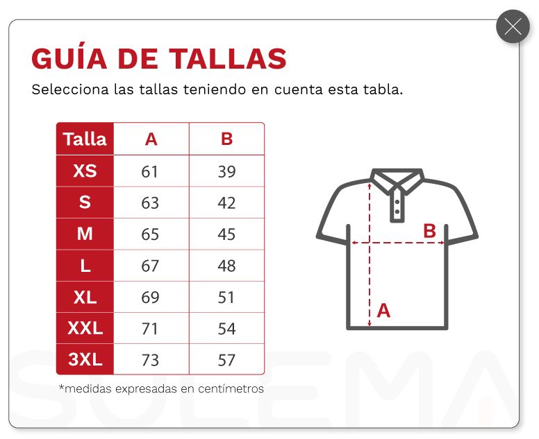 Guia de tallas
