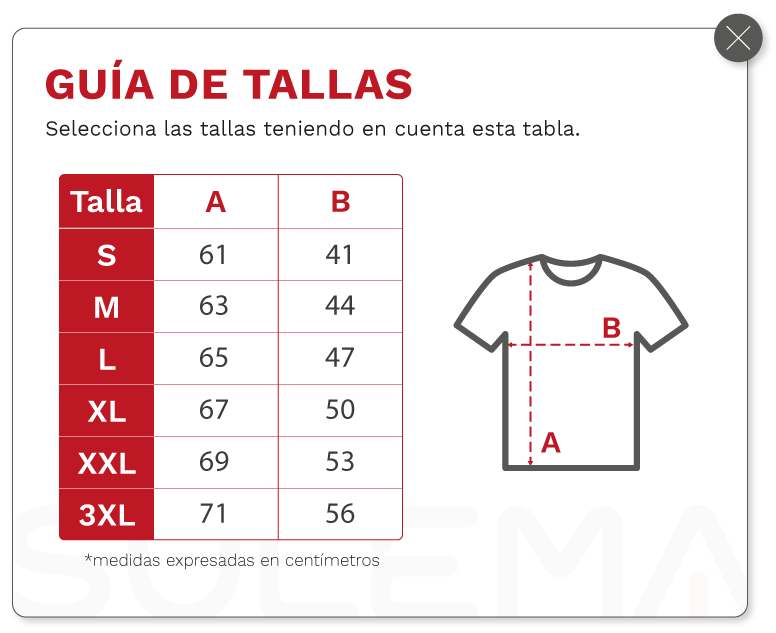 Guia de tallas