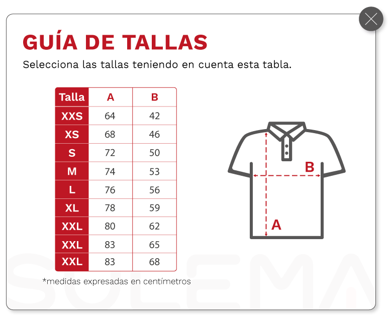 Guia de tallas