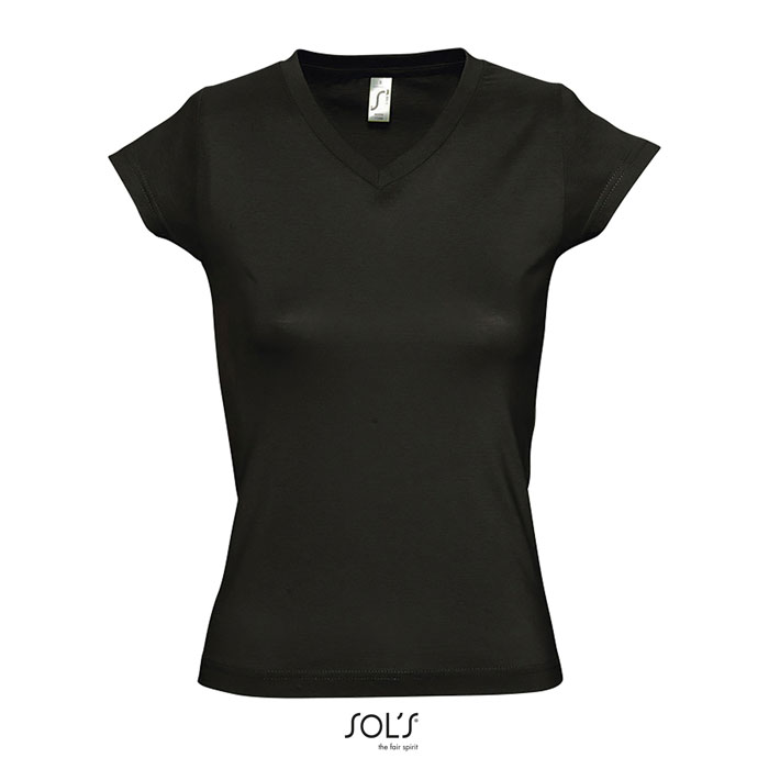Camiseta Mujer Cuello Pico Algodón 150gr Duck