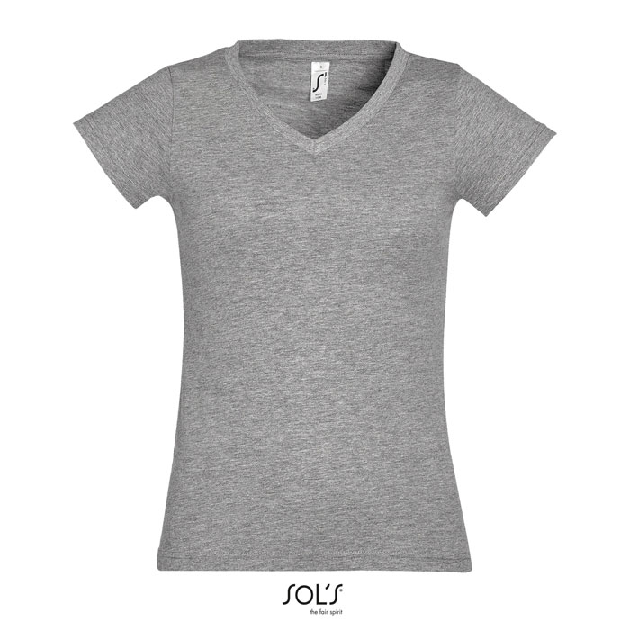 Camiseta Mujer Cuello Pico Algodón 150gr Duck