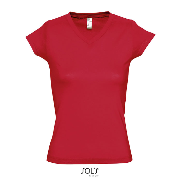 Camiseta Mujer Cuello Pico Algodón 150gr Duck