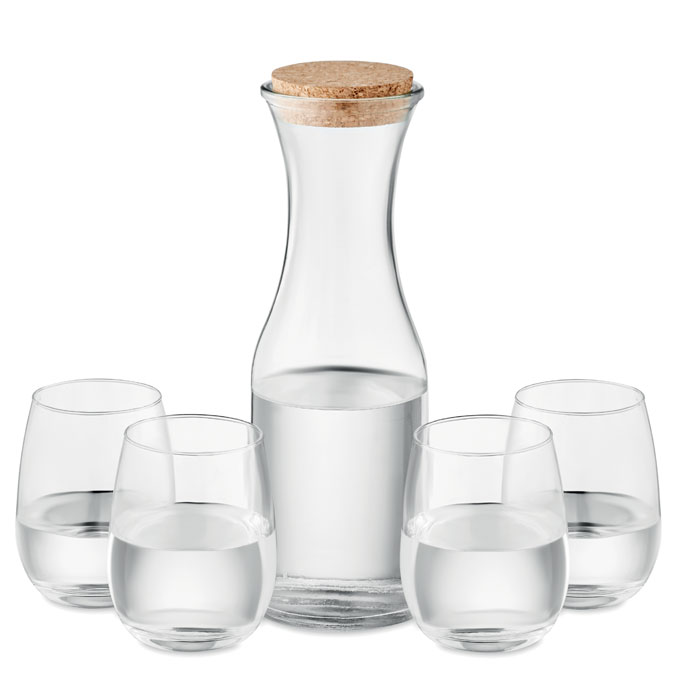 Set bebida de vidrio reciclado