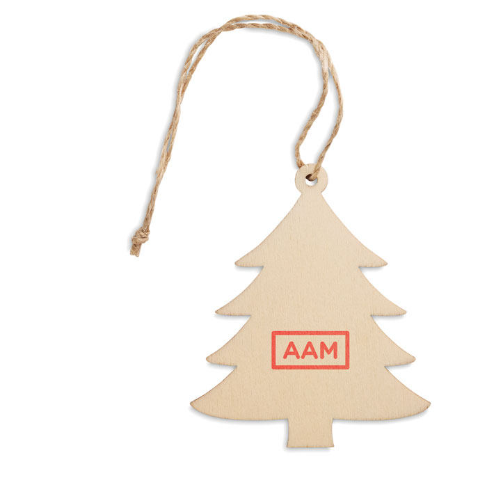 Colgante Navideño Árbol de Madera