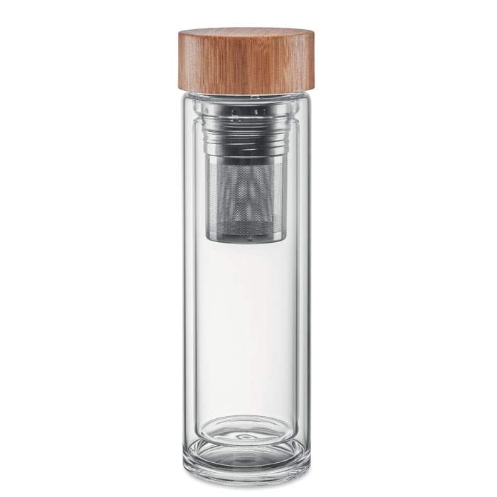 Botella Cristal con Infusor de Té 420ml
