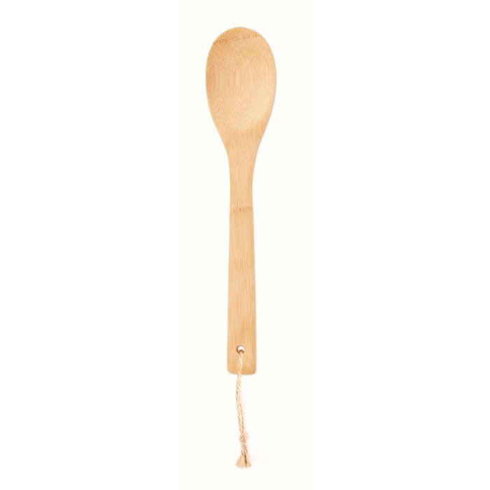 Cuchara de ensalada de bambú ecológica