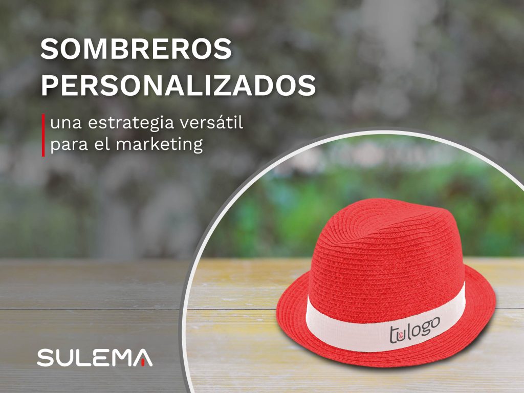 sombrero rojo personalizado con logo