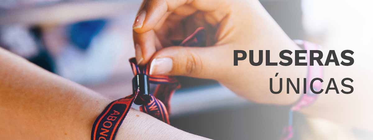 Pulseras para conciertos y festivales personalizada para empresas